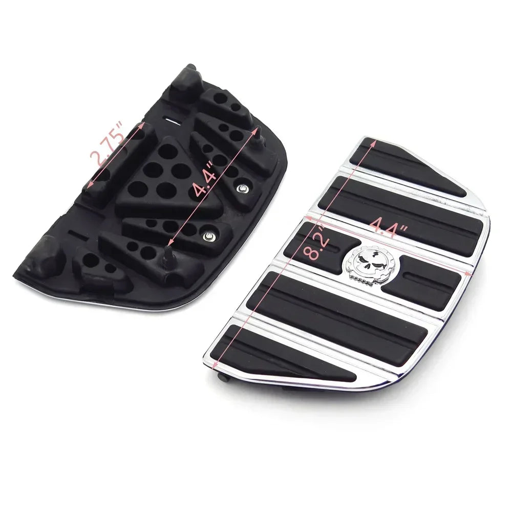 Kit d'inserts de repose-pieds passager motif tête de mort - Harley Touring/Softail Fat Boy – photo 3/7