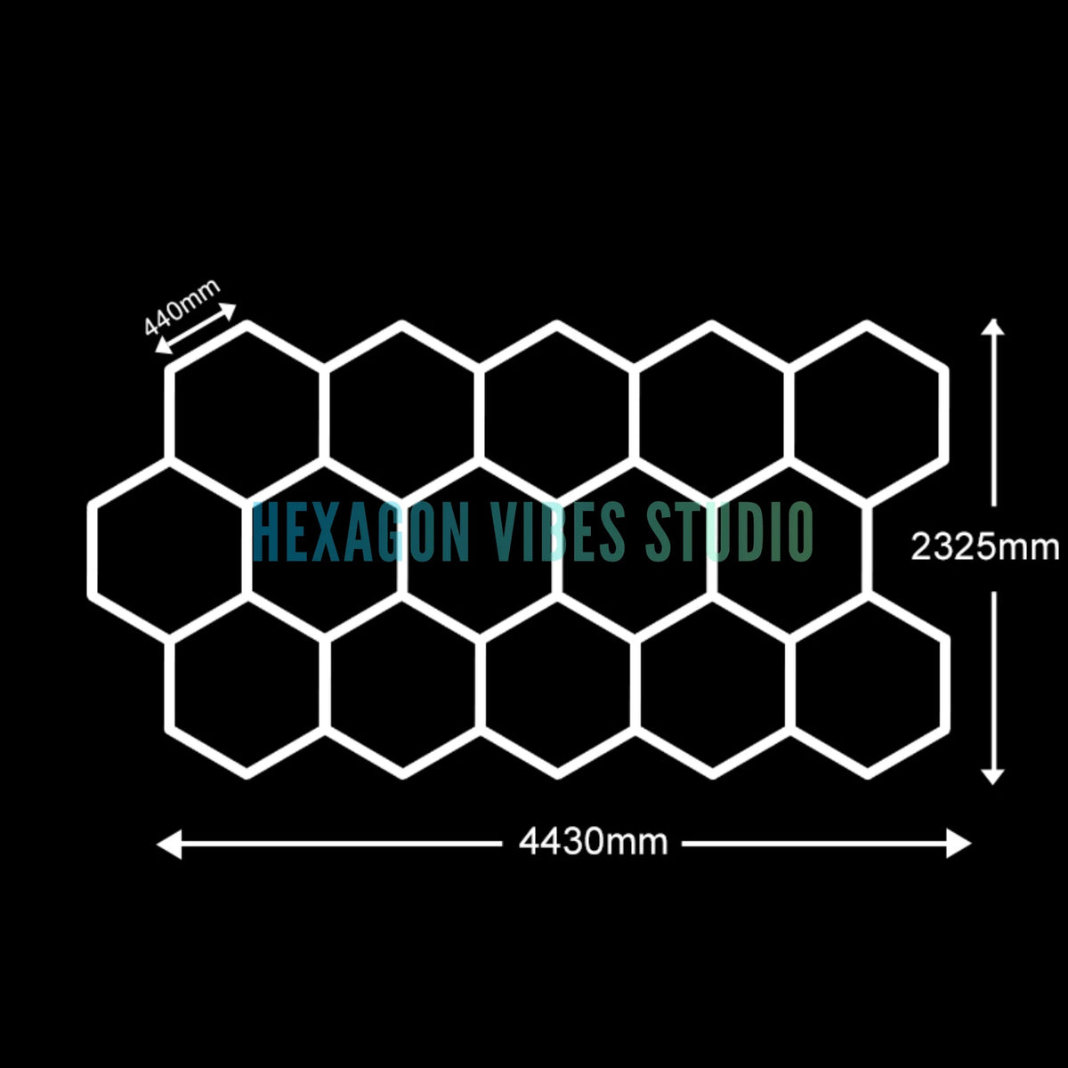 Panneau LED hexagonal nid d'abeille 6500K pour garage, salon de coiffure et atelier – photo 13/36