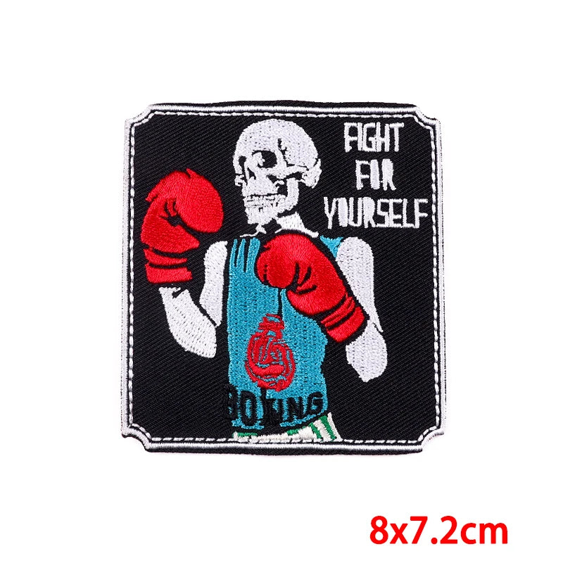 Écusson brodé biker/punk thermocollant - vue 19