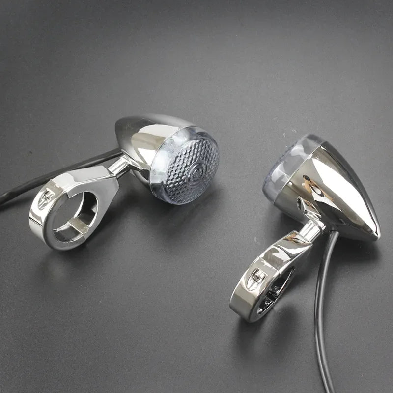 Clignotants LED à collier de fourche pour Harley Sportster Dyna - vue 5
