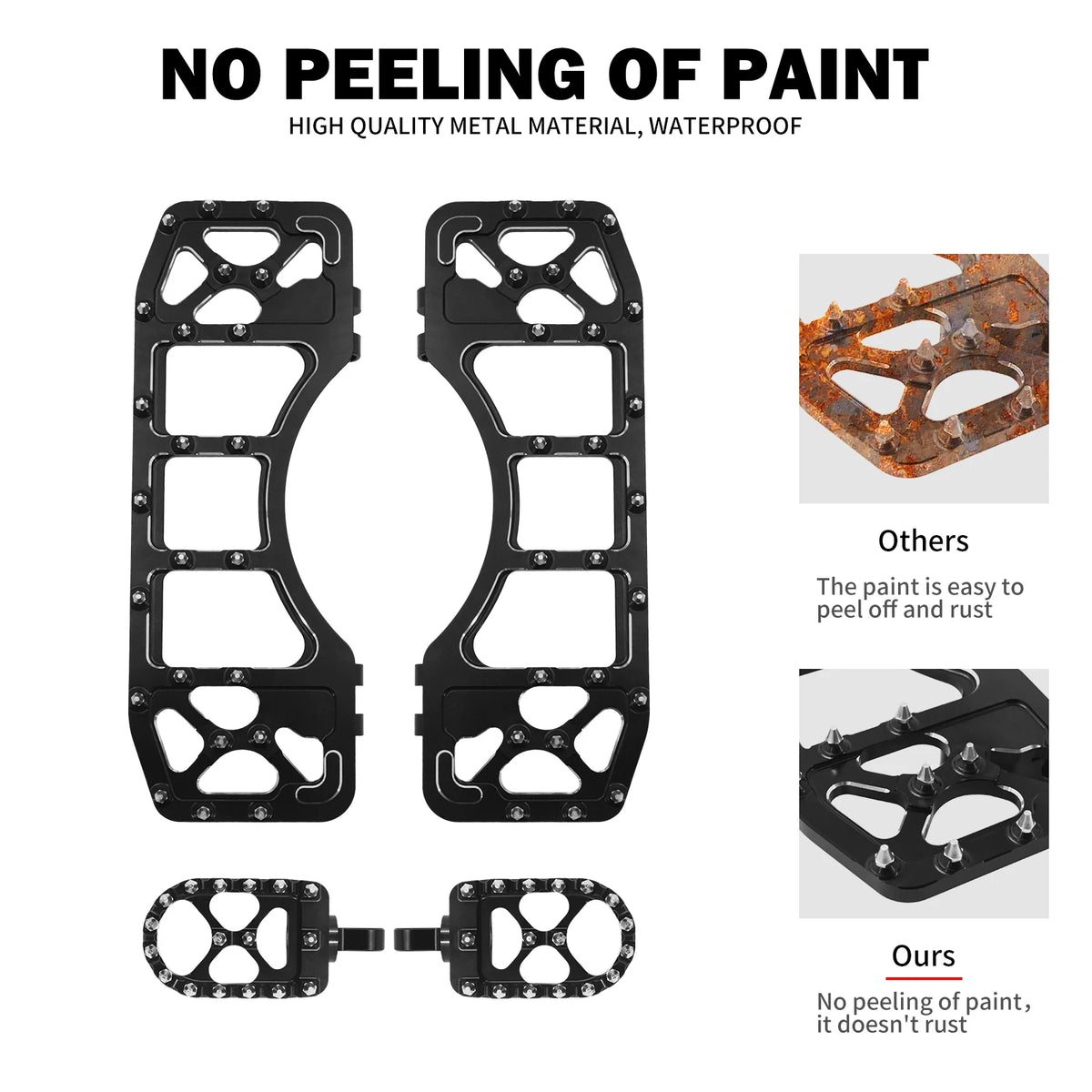 Planchers avant et arrière en aluminium pour Harley-Davidson Touring - vue 4