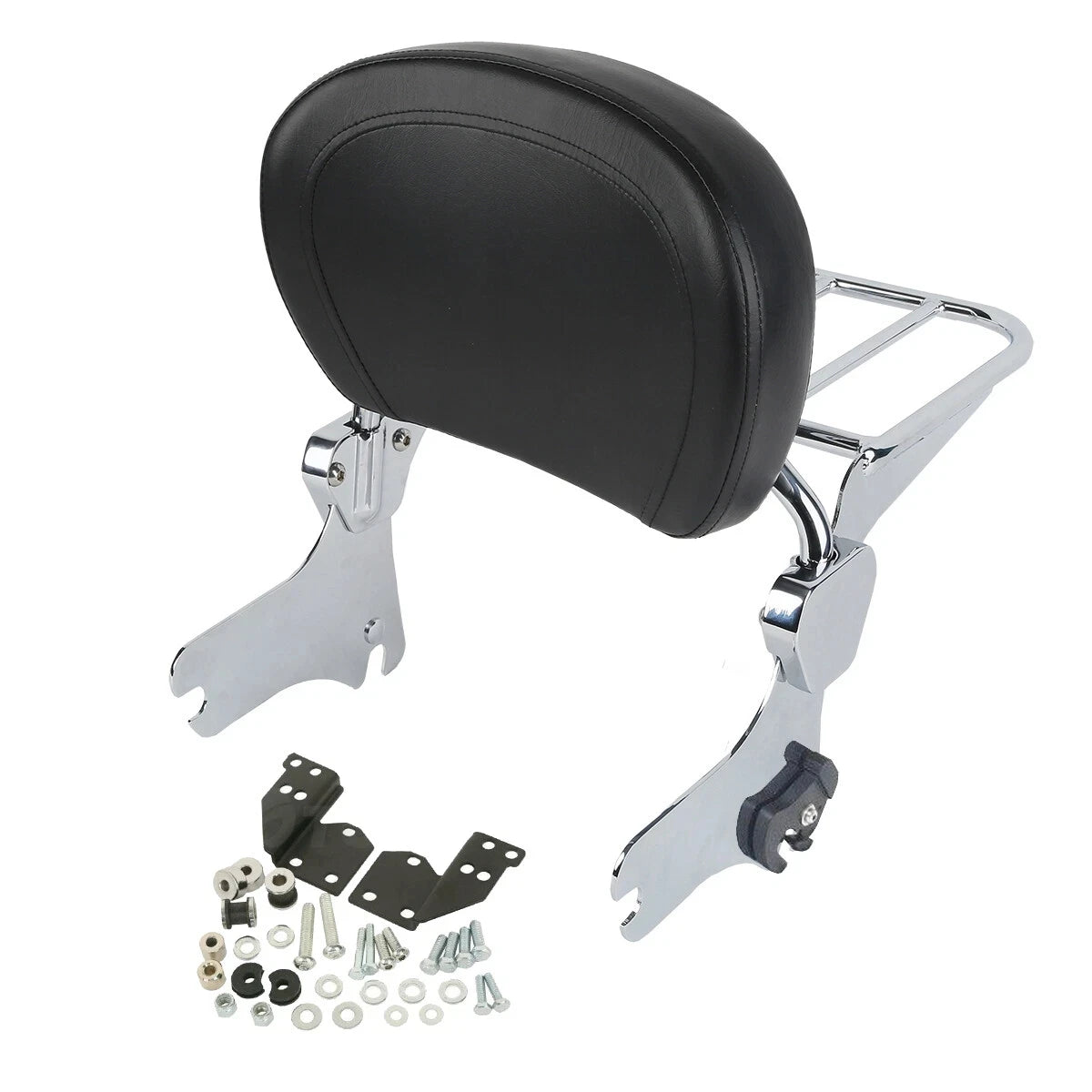Dossier sissy-bar amovible avec porte-bagages pour Harley Touring - vue 9