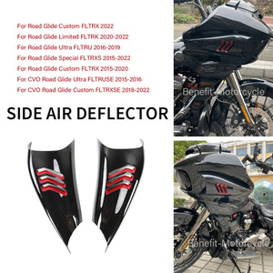 Déflecteur d'air latéral décoratif noir (la paire) - Harley-Davidson Road Glide 2015-2022 – photo 1/7