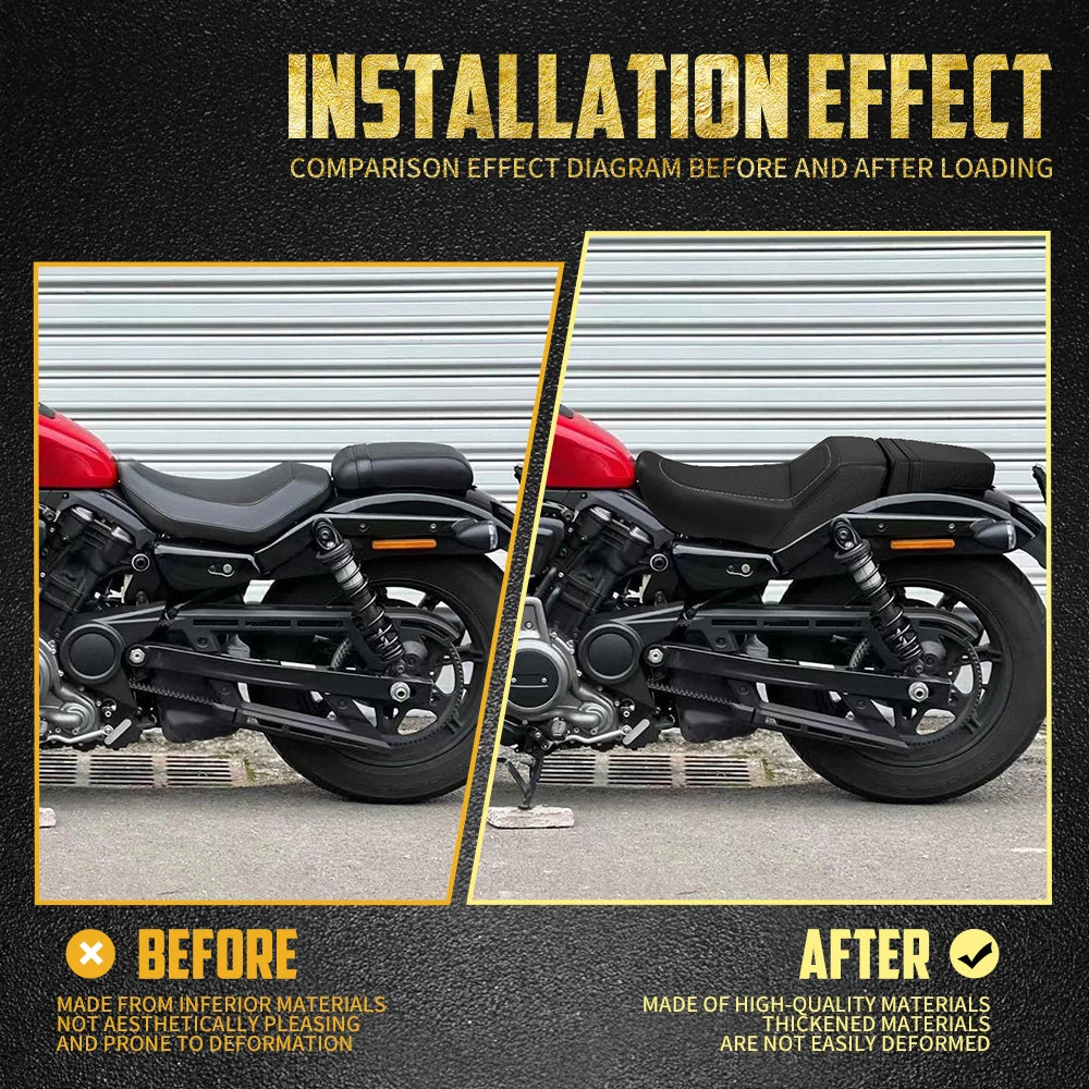 Selle Biplace (Two-Up) Conducteur/Passager - Harley-Davidson Nightster RH975 2022-2024 & Nightster Special RH975S 2023-2024 – photo 4/8
