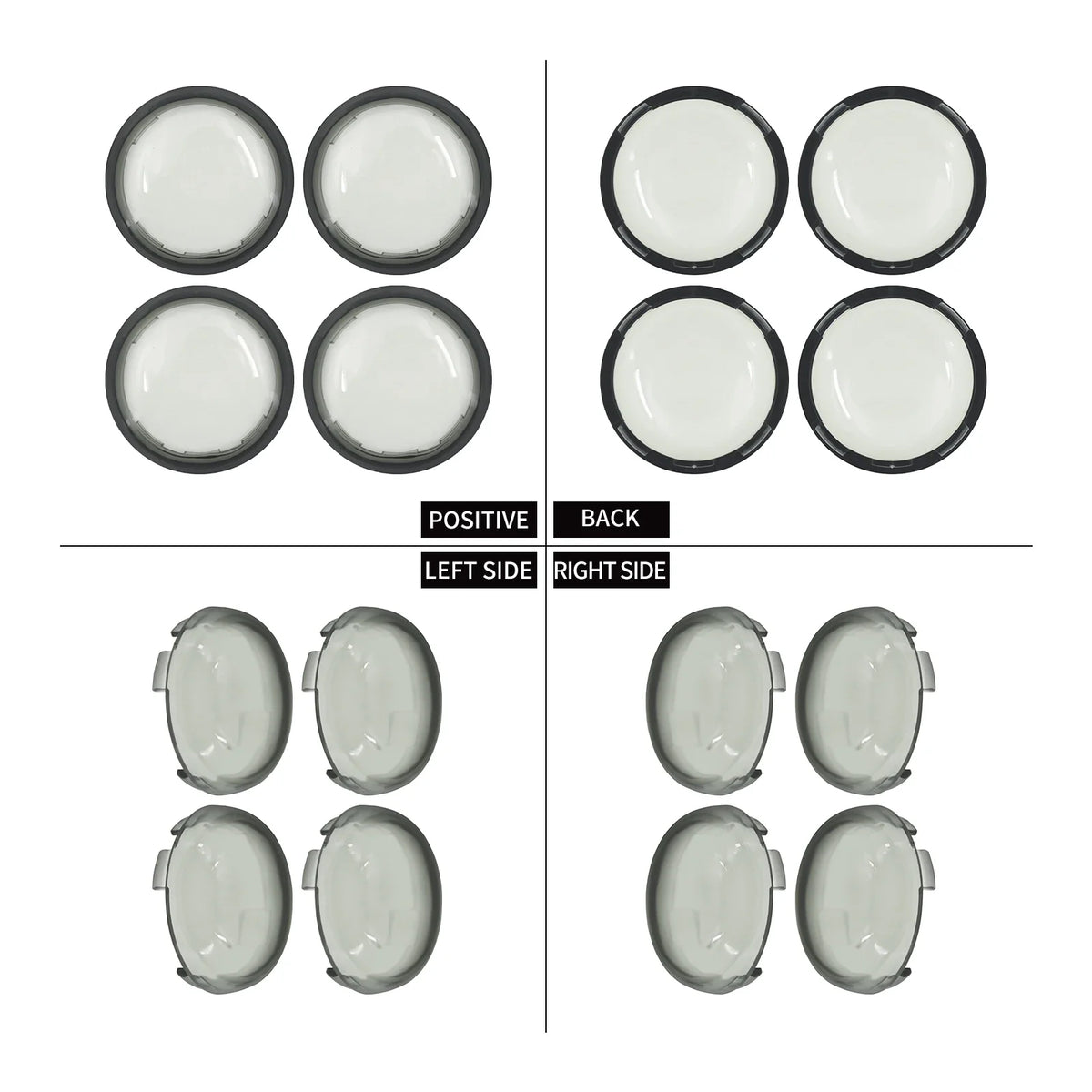 Jeu de 4 cabochons de clignotants (format bullet) pour Harley-Davidson – photo 2/10