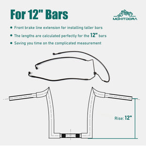 Durite de Frein Avant Rallongée pour Guidon Surélevé (12/14/16 pouces) - Harley-Davidson Touring sans ABS 2014-2023 – photo 3/12