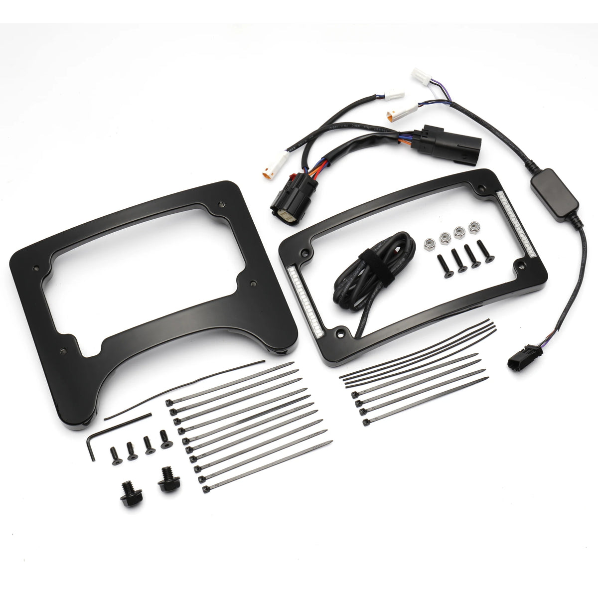 Support de plaque d'immatriculation avec feu stop LED intégré pour Harley-Davidson Street Glide, Road Glide 2014-2023 – photo 7/7