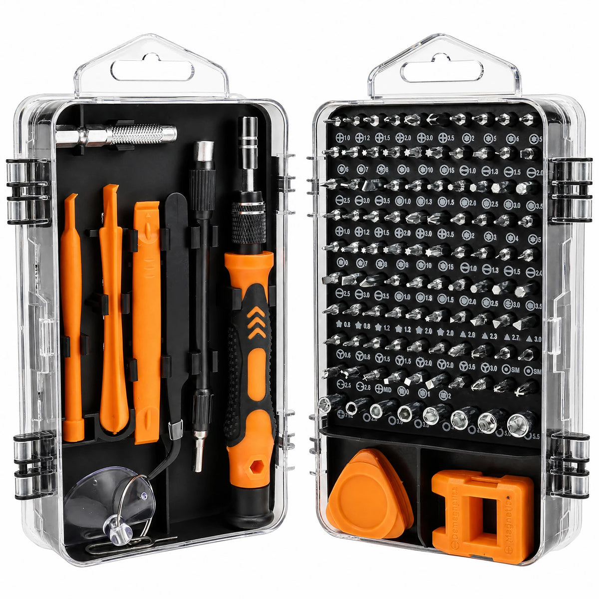 Kit de tournevis de précision 115 en 1 avec embouts magnétiques et tige flexible - outils de réparation électronique – photo 10/10