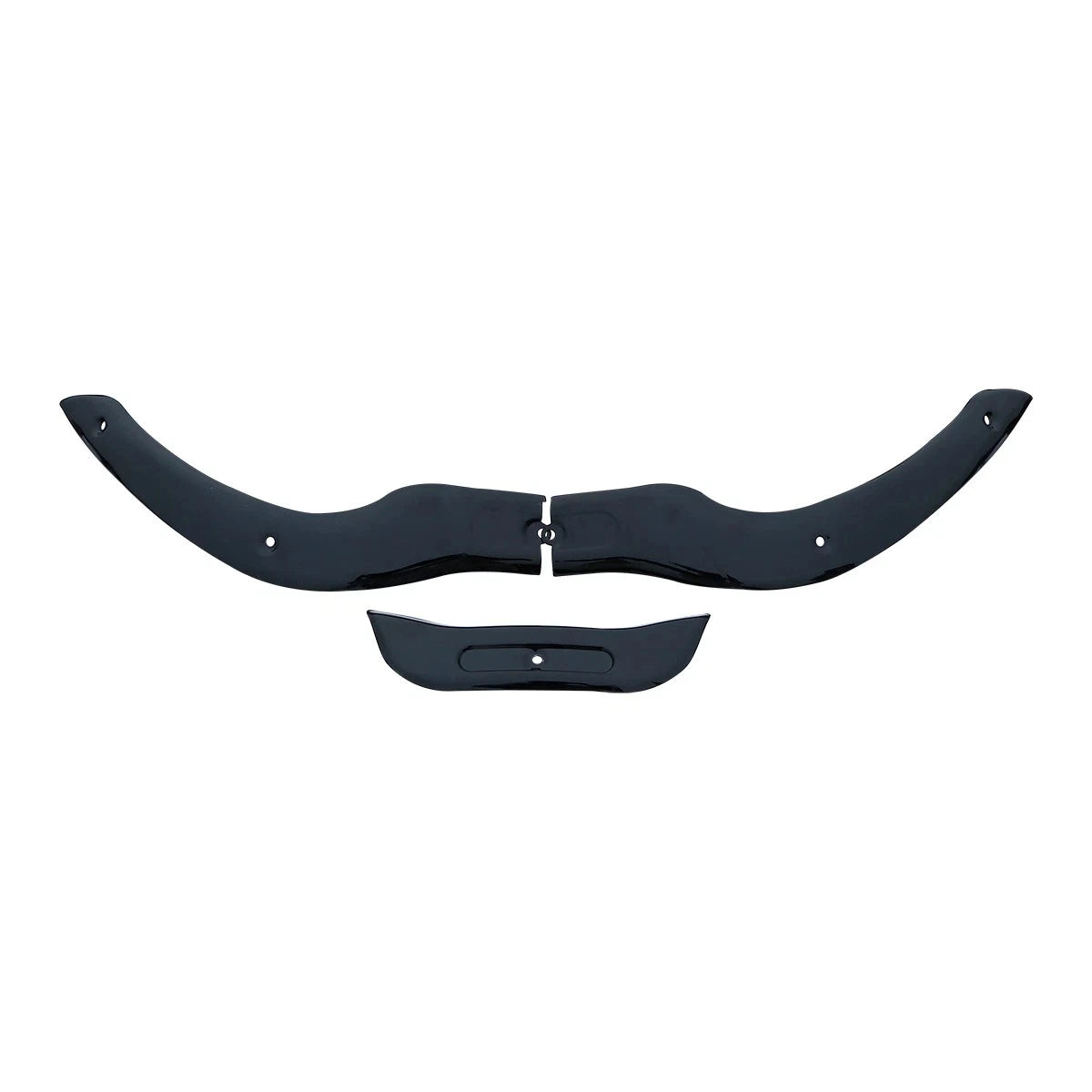 Garniture de pare-brise moto noire pour Harley Road Glide - vue 4