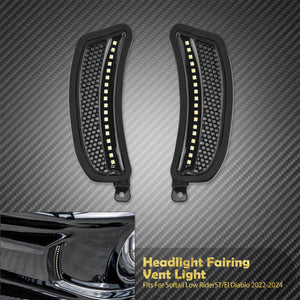 Feux LED de Ventilation Avant (Clignotant + Veilleuse) - Harley-Davidson Softail Low Rider ST / El Diablo 2022-2024 – photo 7/7