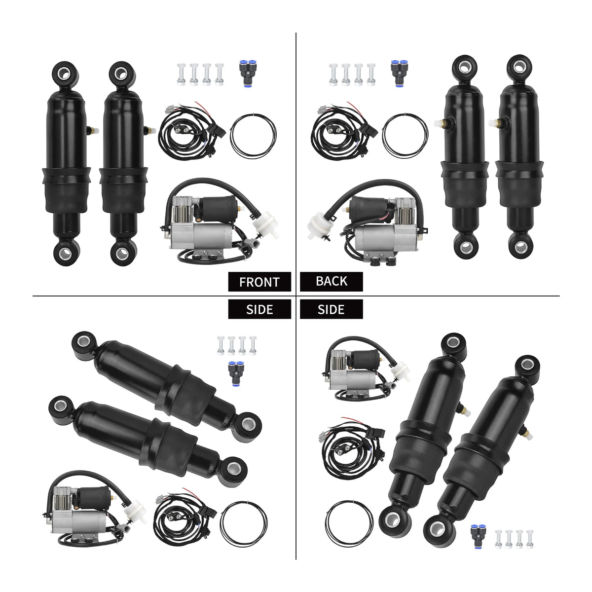 Kit amortisseurs arrière à suspension pneumatique pour Harley-Davidson - vue 4