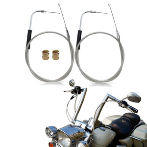 Kit Câbles d'Accélérateur et Ralenti (116/132/137 cm) - Harley-Davidson Softail Custom, Night Train, Deuce, Fat Boy, Heritage – photo 1/12