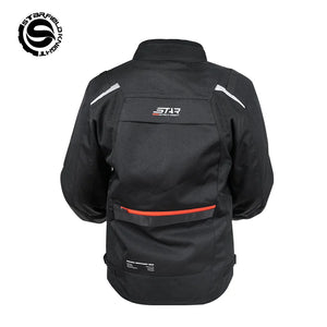 Blouson moto respirant avec doublure amovible chaude - vue 2