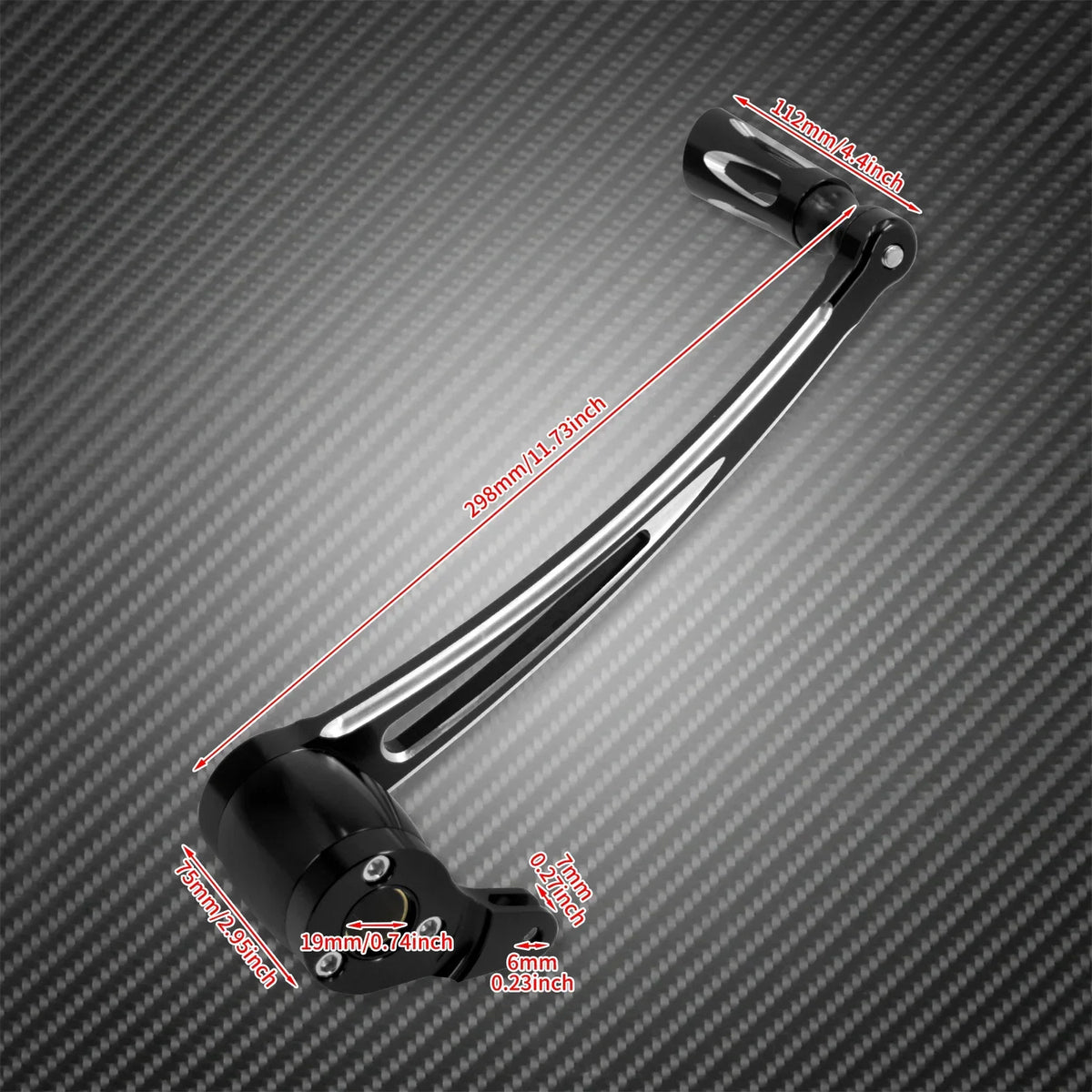 Levier de frein arrière CNC avec repose-pied - Harley Touring Road King, Electra Street Glide FLHT, FLTRX 1997-2023 – photo 6/9