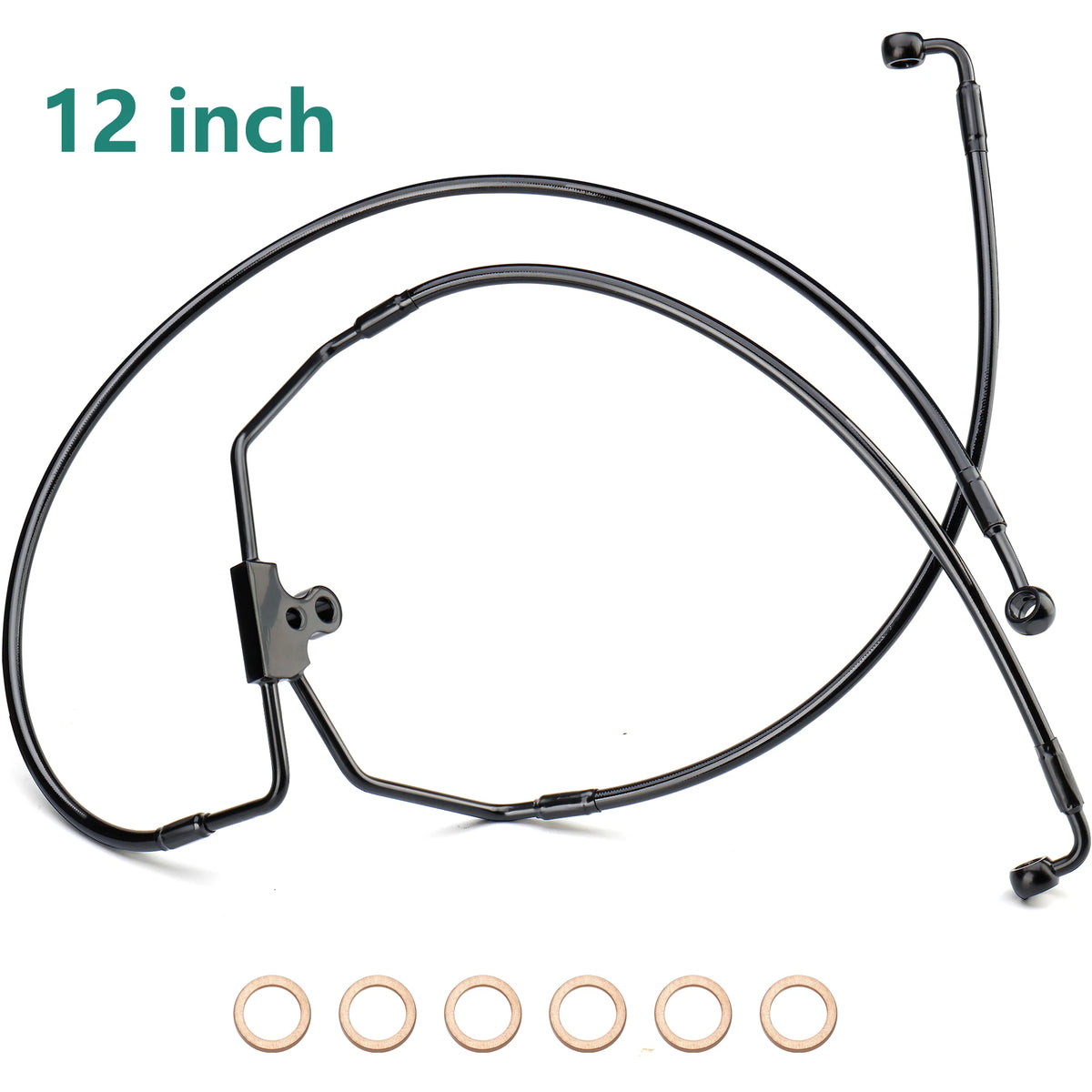 Kit Durite de Frein Double Disque Tressée Inox - Harley-Davidson Touring 1996-2013 sans ABS – photo 8/12
