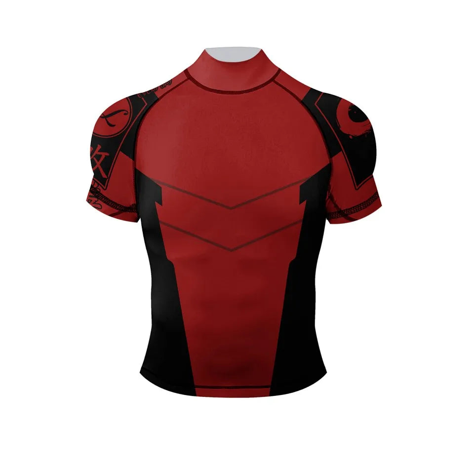 Ensemble compression rashguard + short MMA - vue 5