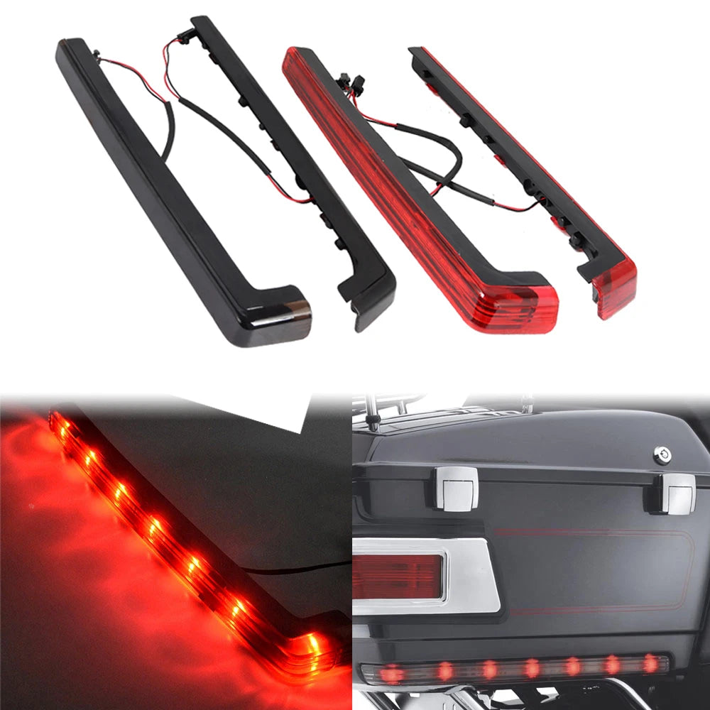 Feux LED latéraux de top-case pour Harley Touring - vue 1
