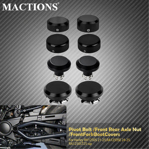 Kit Caches Écrou d'Axe et Fourche - Harley-Davidson Sportster S RH1250S 2021-2025 – photo 1/10