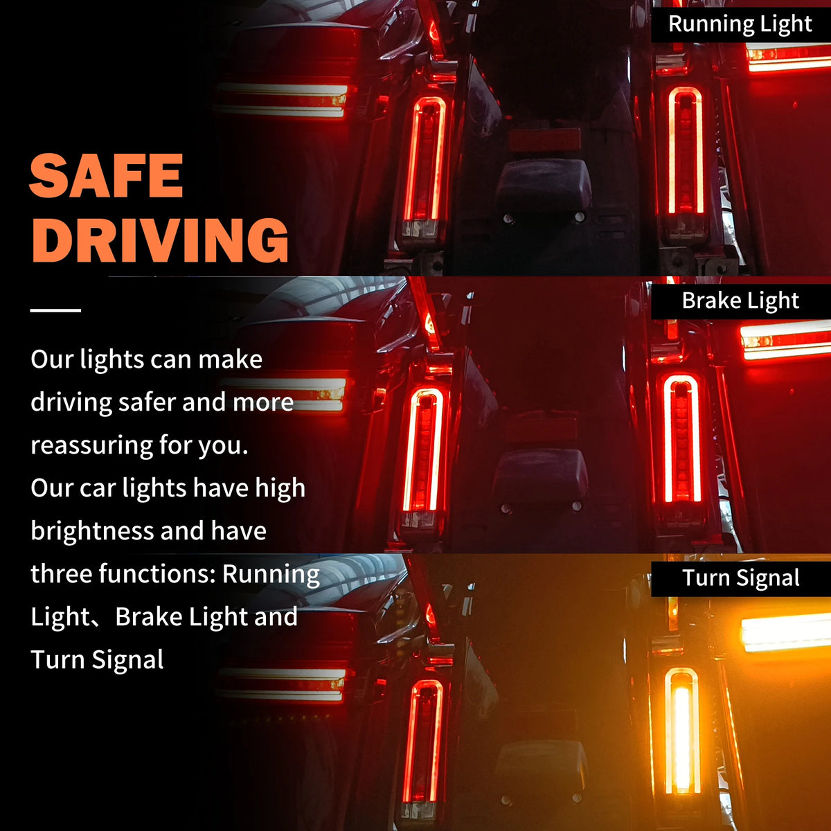 Feux LED de Remplissage Garde-Boue/Sacoches avec Clignotant et Stop - Harley-Davidson Road Glide Ultra FLHTCU 2014 et plus récent – photo 4/6