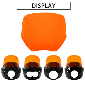 Pare-brise orange 11 pouces pour Harley Softail - vue 5
