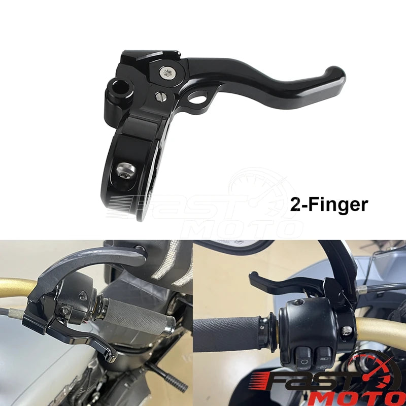 Levier d'embrayage chromé en aluminium pour moto Harley-Davidson Dyna - vue 20
