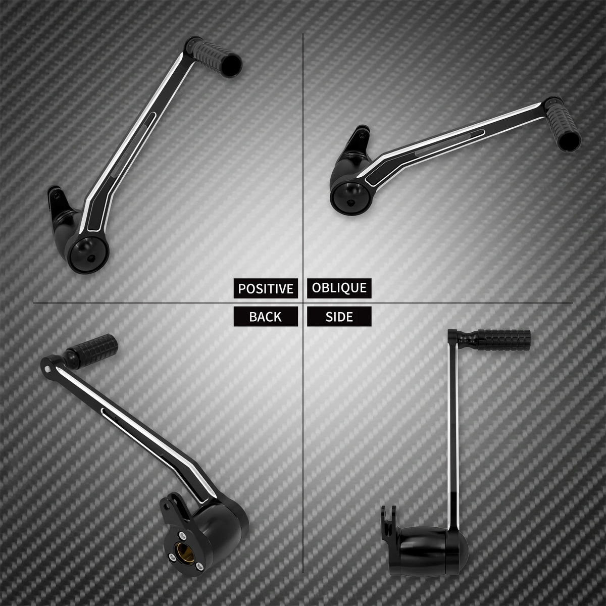 Kit levier de frein (brake arm) avec repose-pied - Harley Touring Road Street Electra Glide FLHR, CVO, Trike 2008 et + – photo 4/12