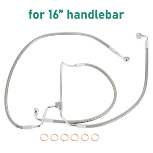 Durite de Frein Avant Rallongée pour Guidon Surélevé (12/14/16 pouces) - Harley-Davidson Touring sans ABS 2014-2023 – photo 12/12
