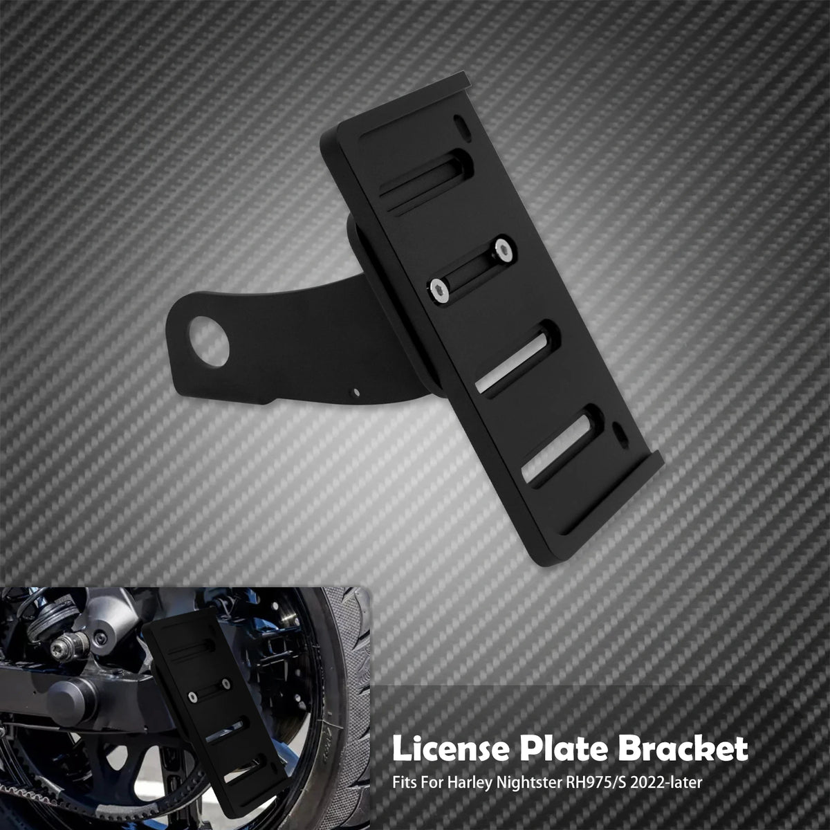 Support de Plaque d'Immatriculation Latéral Renforcé - Harley-Davidson Nightster RH975/S 2022 et plus récent – photo 7/7