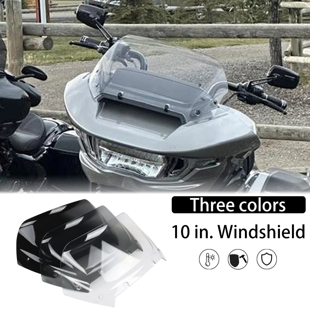 Pare-brise 10 Pouces Fumé Clair pour Harley Road Glide CVO/ST 2023-2024 – photo 1/9