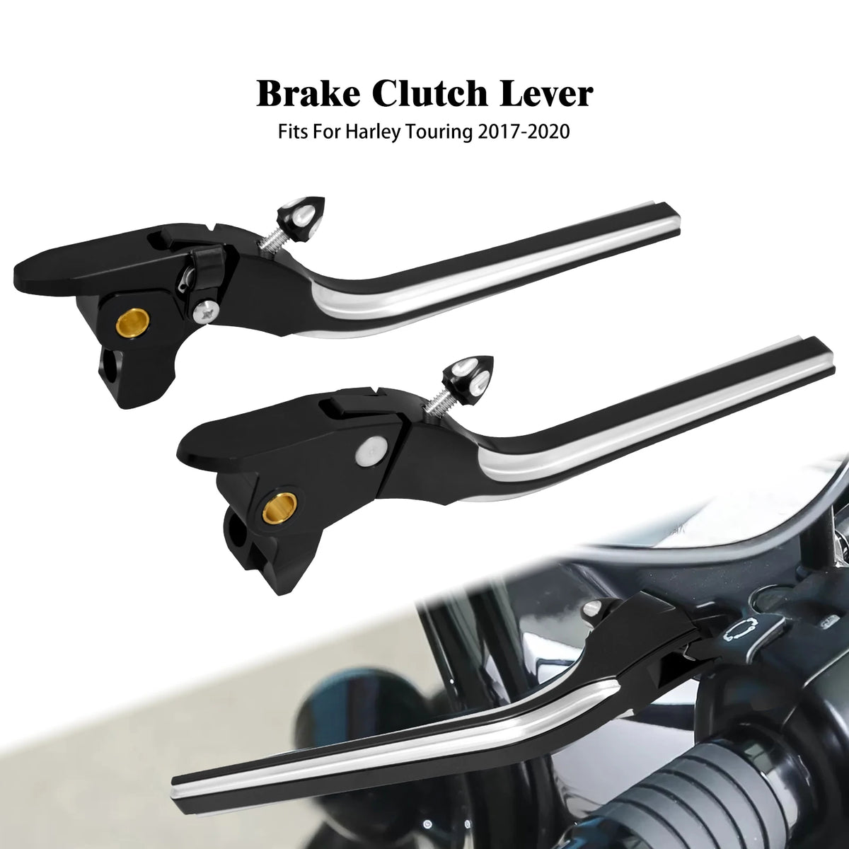 Leviers de Frein et Embrayage Réglables CNC - Harley-Davidson Touring 2017-2020 – photo 1/6