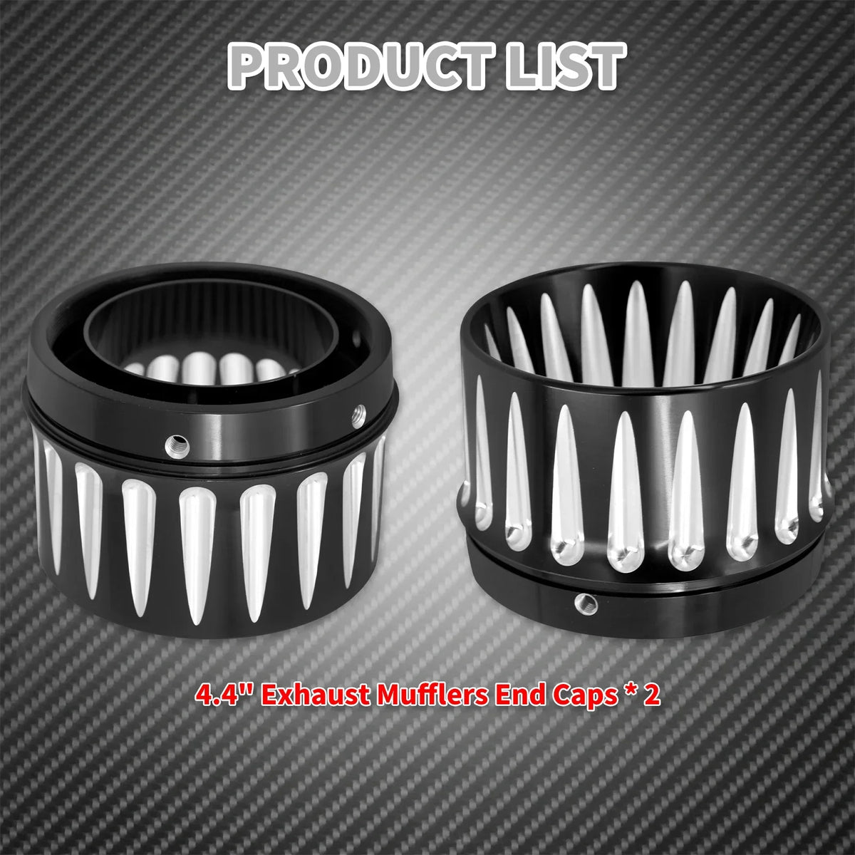 Embouts d'Échappement Slip-On 4,4 pouces - Harley-Davidson Touring 1995-2023 – photo 4/9