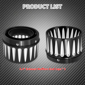 Embouts d'Échappement Slip-On 4,4 pouces - Harley-Davidson Touring 1995-2023 – photo 4/9