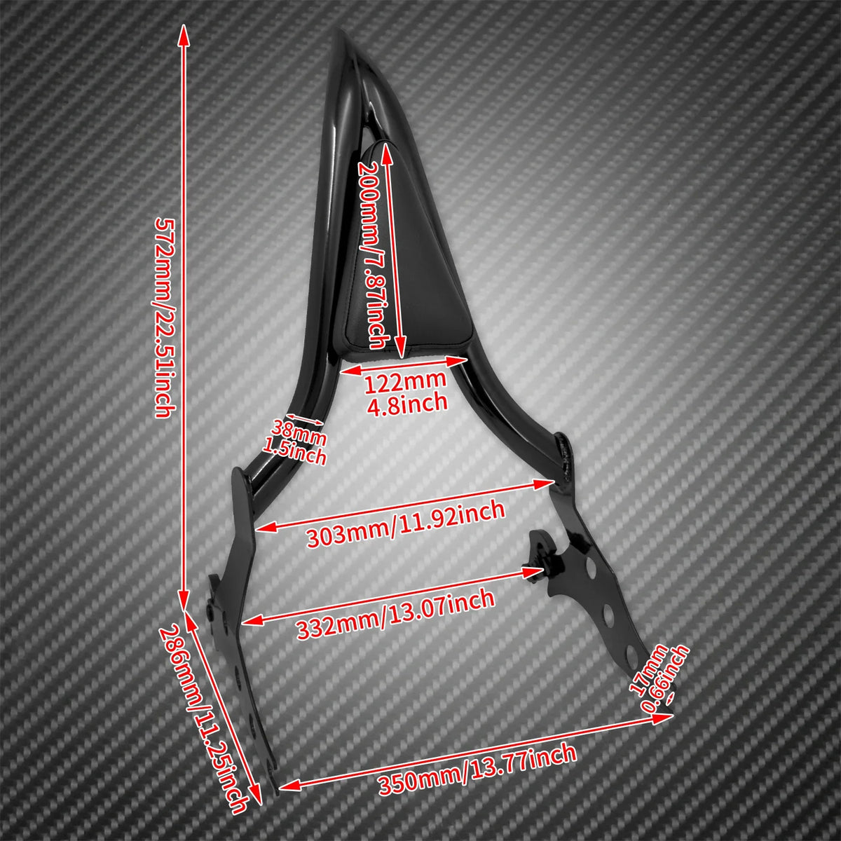 Dossier Passager Sissy Bar Détachable - Harley-Davidson Softail Fat Boy et Breakout 2018-2023 – photo 5/8