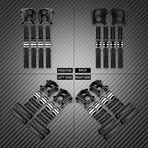 Kit de caches de tiges et blocs de poussoirs pour Harley Twin Cam - vue 1