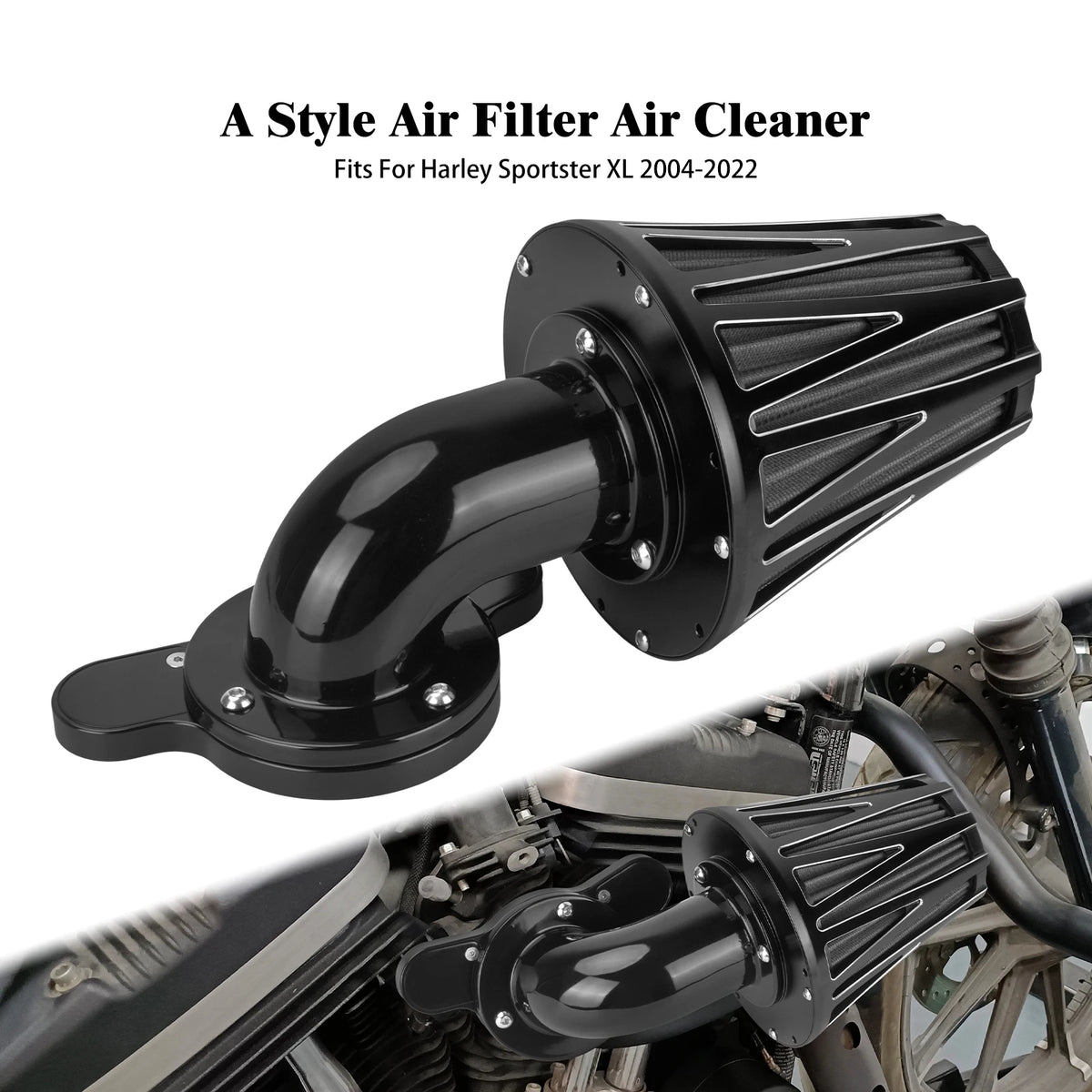 Filtre à air CNC gris et rouge pour moteur Harley-Davidson - vue 10