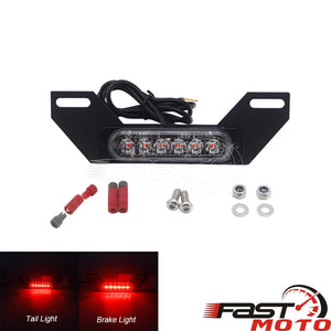 Petit feu LED noir auxiliaire pour plaque d'immatriculation de moto - vue 9