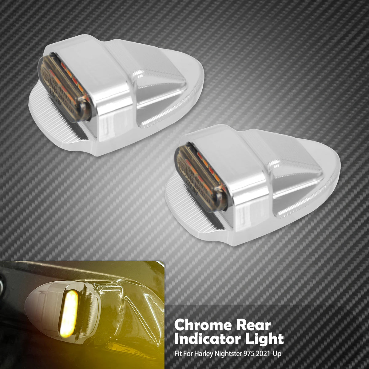 Feux Arrière LED Homologués E (Clignotant/Stop/Position) - Harley-Davidson Nightster 975 2021-2023 – photo 8/8