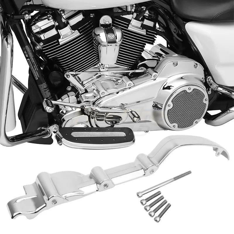 Cache de carter primaire chromé pour Harley Touring - vue 1