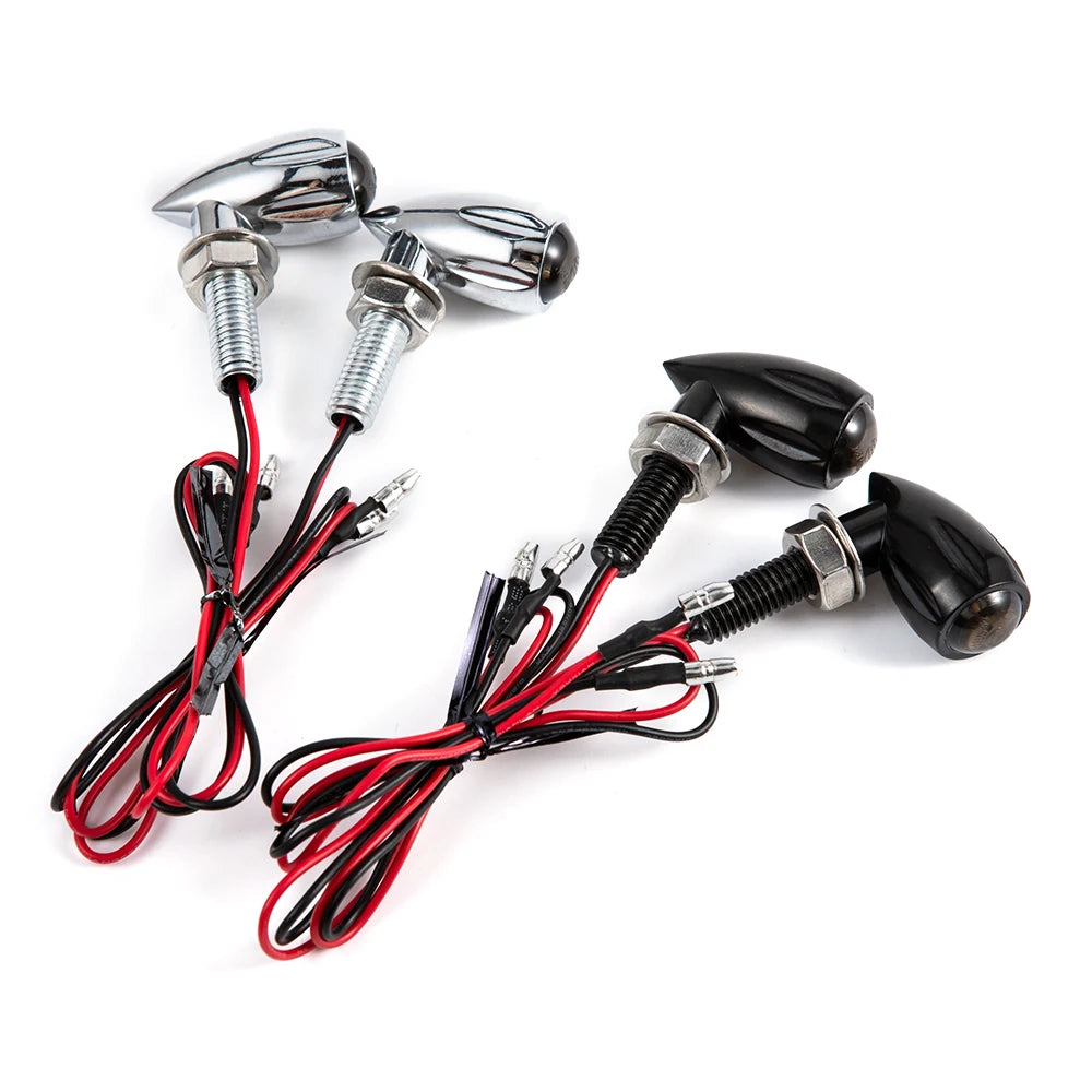 Mini clignotants LED bullet pour Harley Dyna Softail Sportster - vue 4