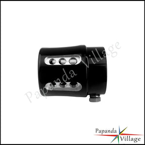 Embout d'échappement aluminium noir pour Harley Touring - vue 5