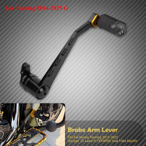 Levier de frein arrière (brake arm) en aluminium - Harley Touring Road King, Street Glide, Electra Glide, Ultra Limited, Trike 2008-2025 – photo 11/14