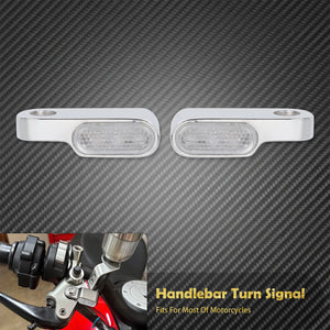 Clignotant LED Homologué E-Mark pour Guidon - Universel Harley-Davidson, BMW, Honda, Yamaha – photo 9/10