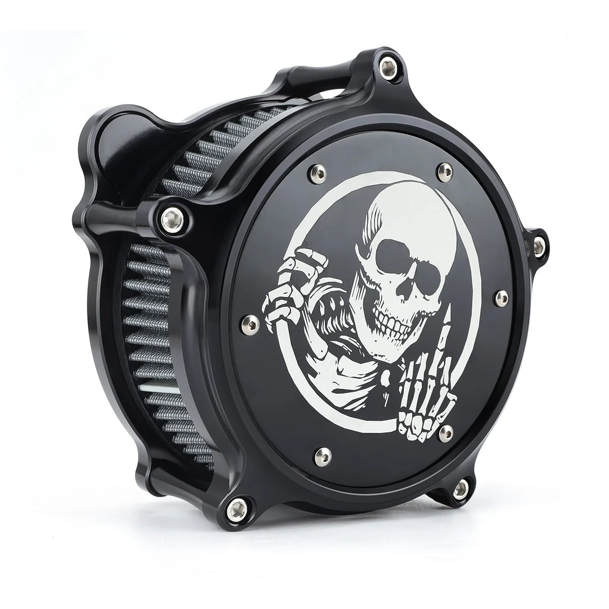 Kit filtre à air tête de mort pour Harley - vue 5
