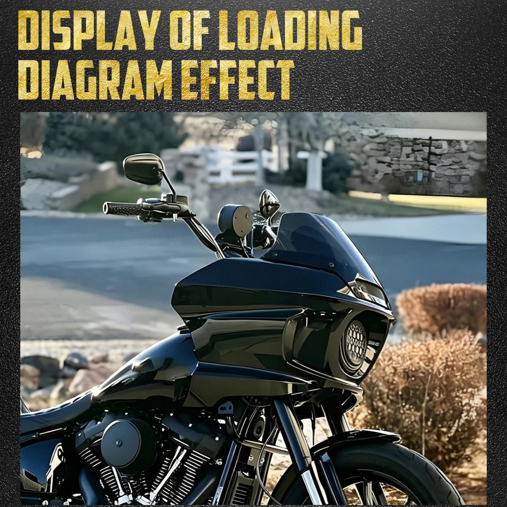 Kit de fixation pour carénage de phare de moto Harley - vue 2