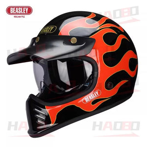 Casque moto intégral rétro - vue produit - vue 12