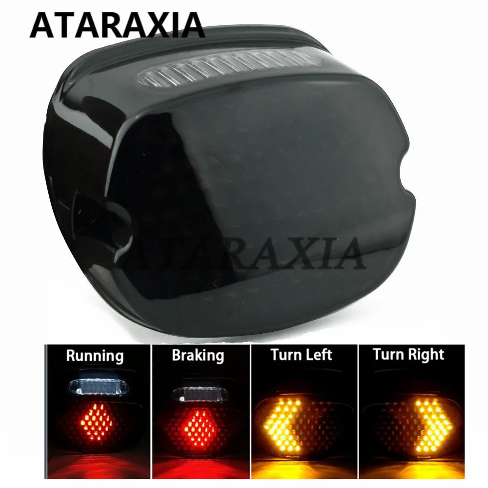 Feu arrière LED vintage rond noir style bobtail pour Harley-Davidson - vue 16