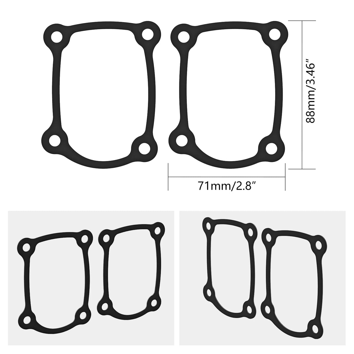 Joints de cache-poussoirs pour Harley-Davidson Milwaukee-Eight - vue 1