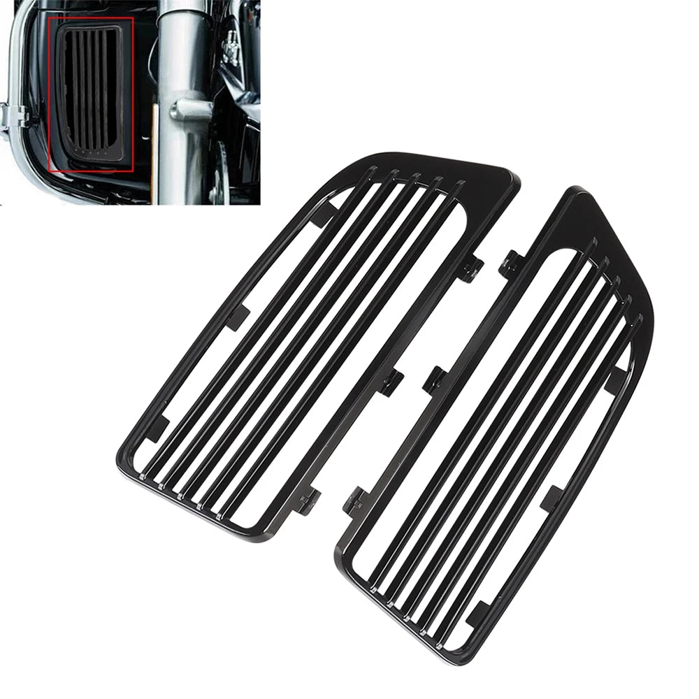 Grilles de radiateur de carénage inférieur pour Harley Touring - vue 1