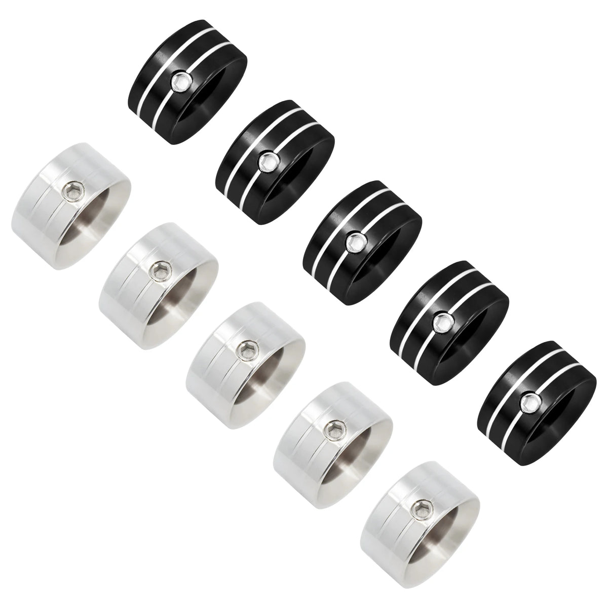 Caches de boulons de couronne pour Harley Sportster et Softail - vue 4