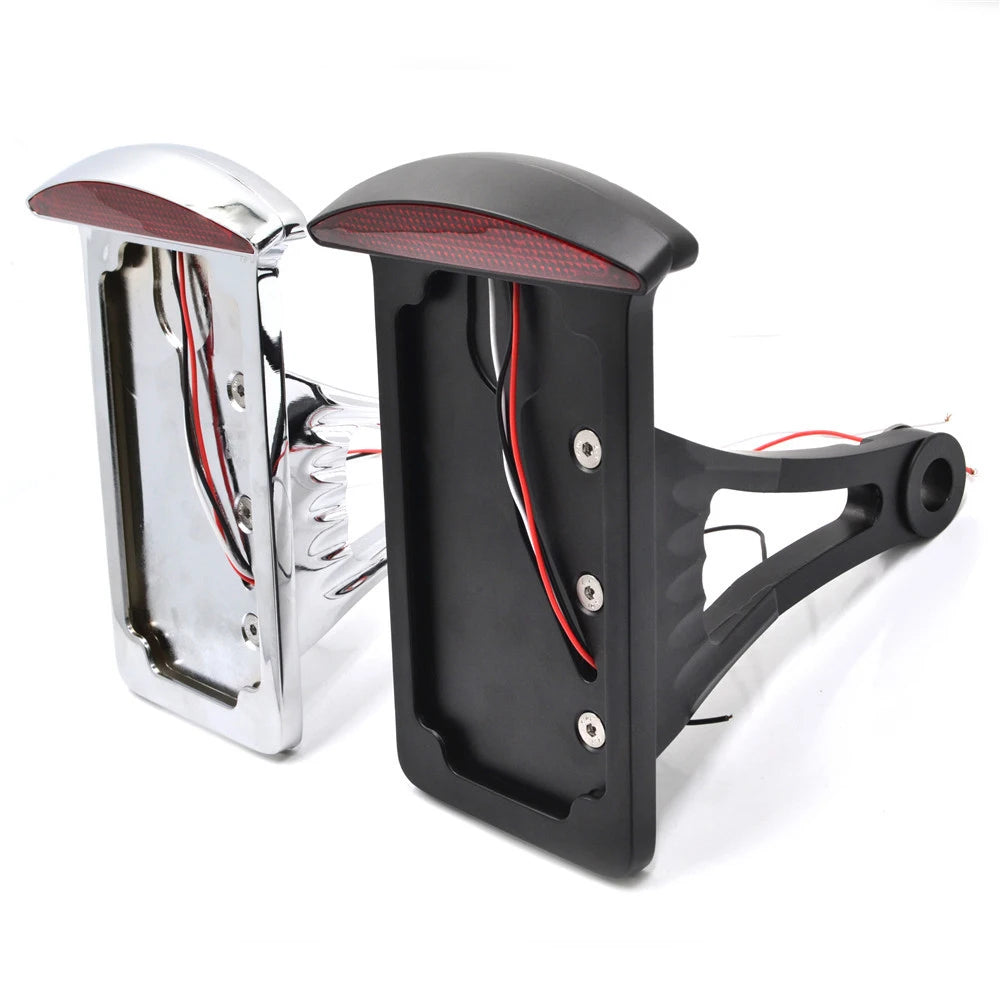 Support de plaque latéral avec feu LED pour Harley custom - vue 4